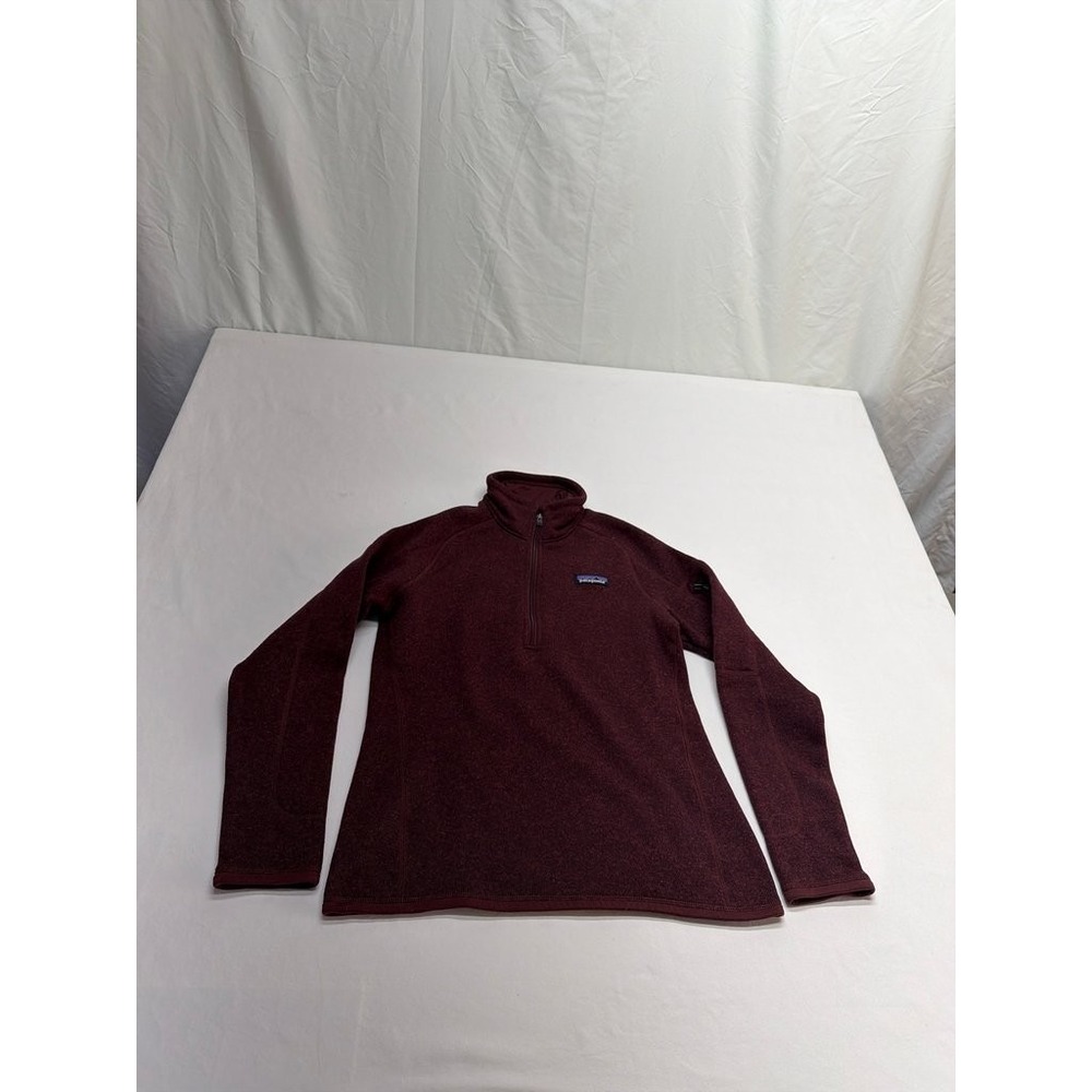 Patagonia Womens Better Sweater Quarter Zip Fleece Pullover Maroon Small